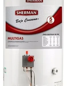 Termotanque Multigas "Sherman" Gas Tpgp50 Blanco 50lt